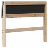 Upholstered Headboard Light Grey 90 cm Solid Pine Wood 879139