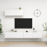 TV Cabinets 3 pcs White Engineered Wood 3078703