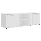 TV Cabinet White 120x34x37 cm Engineered Wood 801161