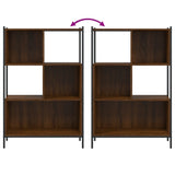Bookcase Brown Oak 72x28x109 cm Engineered Wood 838887