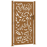 Garden Gate 100x175 cm Weathering Steel Flame Design 4100997