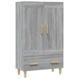 Highboard Grey Sonoma 70x31x115 cm Engineered Wood 817484