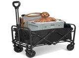 5" Rubber Wheel Heavy Duty Foldable Garden Trolley Cart Wagon Wheelbarrow UK 22342327