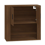 ZNTS Wall Cabinet Brown Oak 80x33x80 cm Engineered Wood 816591