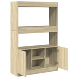 Highboard Sonoma Oak 92x33x140 cm Engineered Wood 3309611