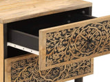 Bedside Cabinets 2 pcs 40x33x46 cm Solid Wood Mango 358211