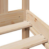 Bookcase Bed without Mattress 140x200 cm Solid Wood Pine 3321657