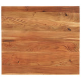 Table Top 100x80x2.5 cm Rectangular Solid Wood Acacia 370940