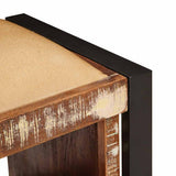 Storage Bench Multicolour 80 x 35 x 40 cm Solid Reclaim wood 4015984