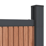Fence Panel Brown 1045x186 cm WPC 3282803