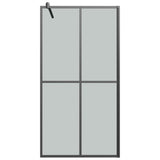 Walk-in Shower Screen 100x195cm Dark Tempered Glass 151886