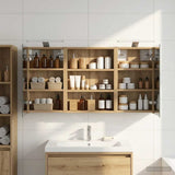Bathroom Cabinet Set 3 pcs 100 x 10.5 x 50 cm Engineered wood 3403695