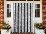 Fly Curtain Grey and Black 118x220 cm Chenille 4004881