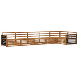 Outdoor Sofa Set 6 pcs Natural Solid Acacia Wood 3383412