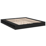 Bed Frame without Mattress Black 200x200 cm 3280448
