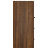 Sideboard with 4 Drawers 60x30.5x71 cm Brown Oak 342582