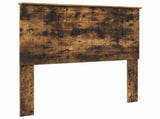 Bed Frame Smoked Oak 100 x 200 cm Solid Pine Wood 3411050