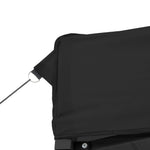 Foldable Party Tent Pop-Up with 3 Sidewalls Black 4005022