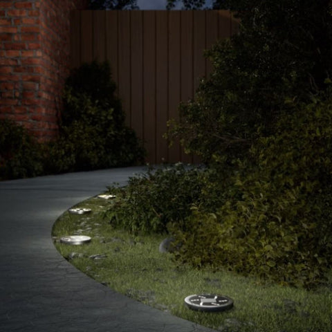 ZNTS Solar Ground Lights with Ground Spikes Outdoor 12 pcs Warm White 4008199