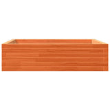 Garden Planter Wax Brown 90x90x23 cm Solid Wood Pine 847205