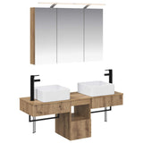 Bathroom Cabinet Set 4 pcs Artisan Oak 100 x 14.5 x 70 cm 3406302