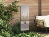 Garden Privacy Screen Silver 32 x 140 cm Stainless steel 876263