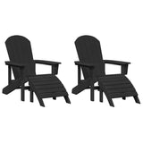 Garden Chair 2 pcs Black 83 x 74 x 92 cm Polyethylene 3335844