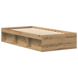 Bed Frame without Mattress Artisan Oak 90x200cm Engineered Wood 3328815
