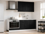Kitchen Unit KALMAR 5 pcs Black Engineered Wood 3438236