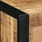 TV Cabinet 80x30x25 cm Solid Rough Wood Mango 4015933