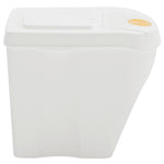 Stackable Garbage Bin Boxes 4 pcs White 100 L Polypropylene 152201