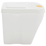 Stackable Garbage Bin Boxes 4 pcs White 100 L Polypropylene 152201