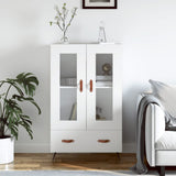 Highboard White 69.5x31x115 cm Engineered Wood 828268