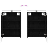 Bathroom Furniture Set 5 pcs Black Oak 3407072