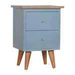 Blue Hand Painted Bedside IN975