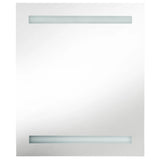 LED Bathroom Mirror Cabinet Grey 50x14x60 cm 326482