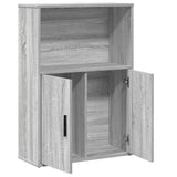 Bookcase Grey Sonoma 60x24x85 cm Engineered Wood 860414