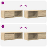 TV Cabinets 2 pcs Sonoma Oak 80x31x25.5 cm Engineered Wood 861459