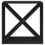 Wine Cabinet Black 62x25x62 cm Solid Wood Pine 821763