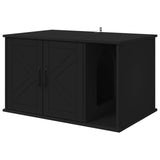 Cat House Black 85 x 55 x 50 cm Engineered Wood 8000735