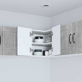 Wall Corner Cabinet LUCCA Concrete Grey 57 x 57 x 40 cm 884958