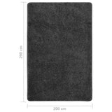 Shaggy Rug Dark Grey 200x290 cm Anti Slip 340381