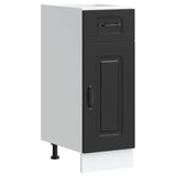 Kitchen Base Cabinet Kalmar Black Engineered Wood 853458
