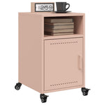 ZNTS Bedside Cabinets 2 pcs Pink 36x39x59 cm Steel 846719