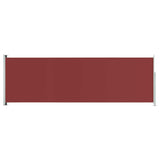 Patio Retractable Side Awning 200x600 cm Red 317973