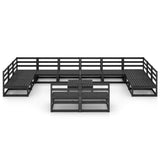 13 Piece Garden Lounge Set Solid Pinewood 3076188