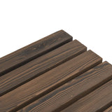 Garden Bench Burnt Wood Solid Fir Wood 115 cm Durable 365112