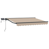 Manual Awning Frame with LEDs Beige and Anthracite 3 x 2 m 3420756