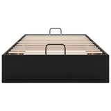 Ottoman Bed Frame without Mattress Black Single Faux Leather 3310827
