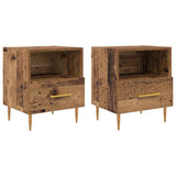 Bedside Table 2 pcs Old Wood 40 x 35 x 47.5 cm Engineered Wood 884068